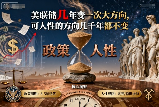 付费文章：美联储几年变一次大方向，可人性的方向几千年都不变-HEIXMI（中国站）