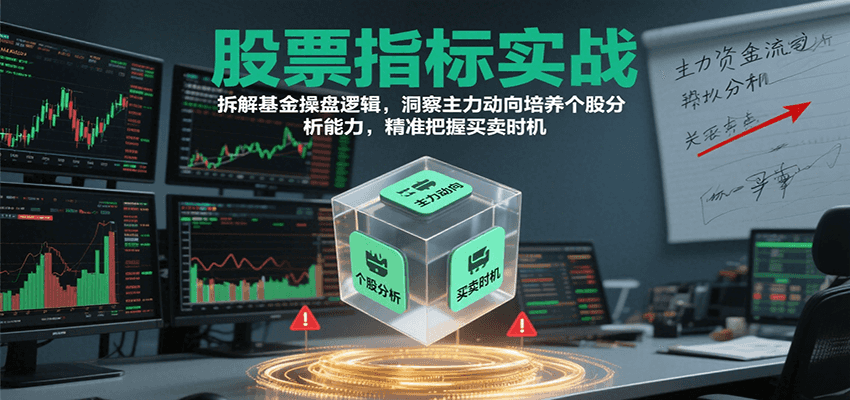 股票指标实战，基金操盘逻辑拆解，洞察主力动向培养个股分析能力把握买卖时机(更新)-HEIXMI（中国站）