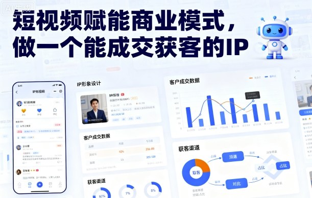 短视频赋能商业模式，做一个能成交获客的IP-HEIXMI（中国站）