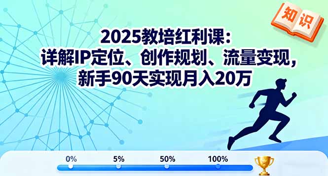 2025教培红利课：详解IP定位、创作规划、流量变现，新手90天实现月入20万-HEIXMI（中国站）
