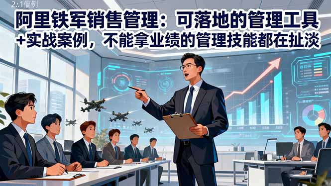 阿里铁军销售管理：可落地的管理工具+实战案例，不能拿业绩的管理都在扯淡-HEIXMI（中国站）