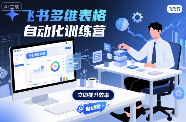 飞书多维表格自动化训练营，手把手教你告别重复处理，用多维表格开启高效办公新模式-HEIXMI（中国站）