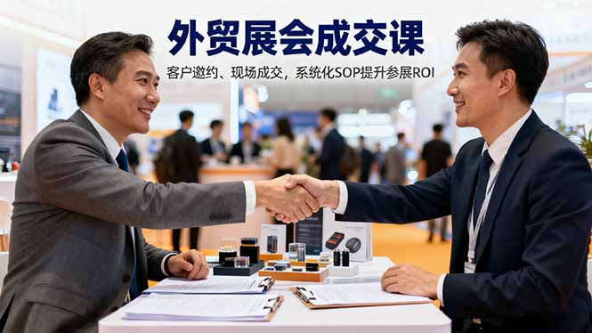 外贸展会成交课，含目标制定、客户邀约、现场成交，系统化SOP提升参展ROI-HEIXMI（中国站）