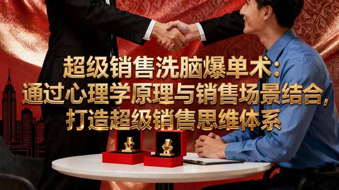 超级销售洗脑爆单术：通过心理学原理与销售场景结合,打造超级销售思维体系-HEIXMI（中国站）