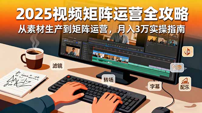 2025短视频矩阵运营全攻略：从素材生产到矩阵运营，月入3万实操指南-HEIXMI（中国站）