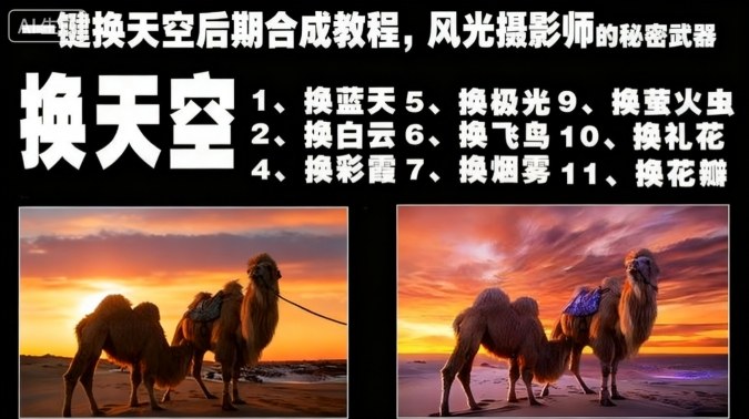 一键换天空后期合成教程，风光摄影师的秘密武器-HEIXMI（中国站）