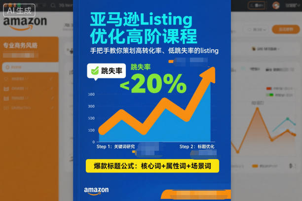 亚马逊Listing优化高阶课程，手把手教你策划高转化率、低跳失率的listing-HEIXMI（中国站）