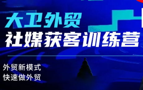 大卫老师·外贸社媒获客独家训练营(更新)-HEIXMI（中国站）