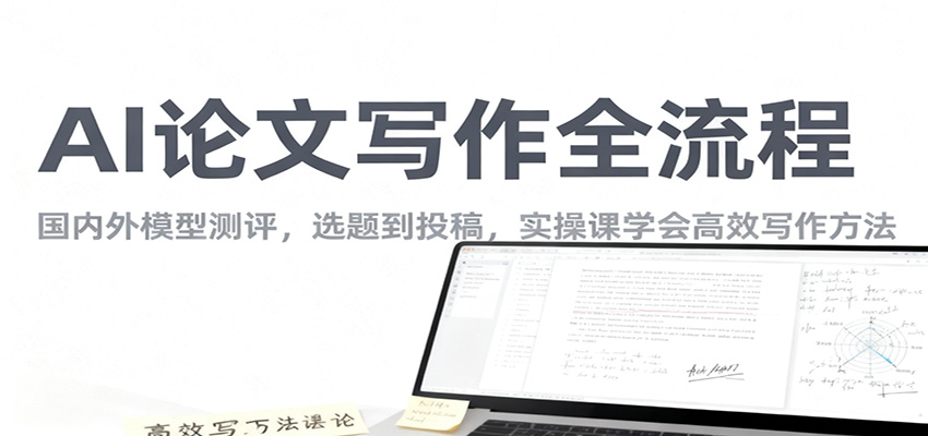 AI论文写作全流程，国内外模型测评，选题到投稿，实操课学高效写作方法-HEIXMI（中国站）