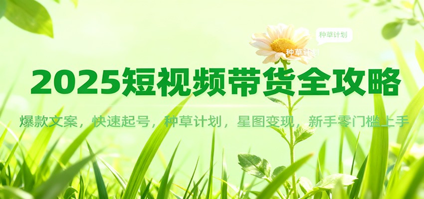 2025短视频带货全攻略：爆款文案，快速起号，种草计划，星图变现，新手零门槛上手-HEIXMI（中国站）