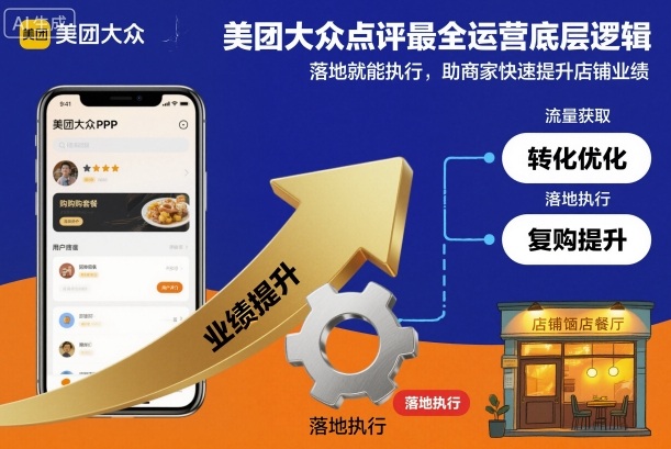 美团大众点评最全运营底层逻辑，落地就能执行，助商家快速提升店铺业绩-HEIXMI（中国站）