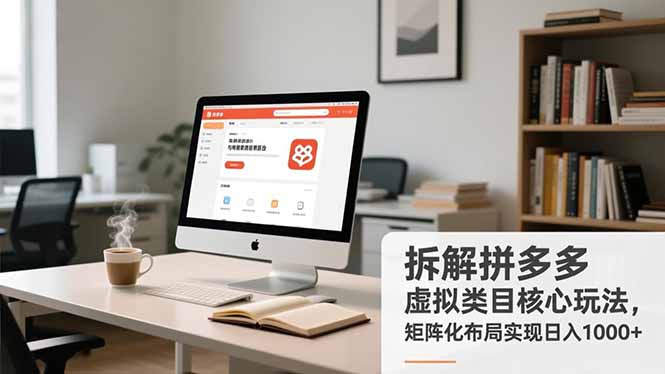 拆解拼多多虚拟类目核心玩法，矩阵化布局实现日入1000+-HEIXMI（中国站）