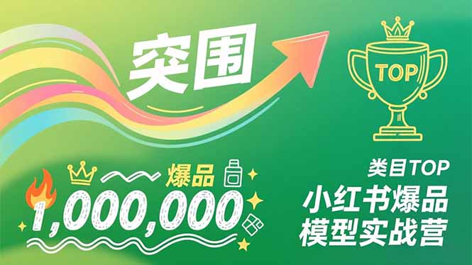 小红书爆品模型实战营，从新品突围到成为类目TOP，可复制路径，打造多个营收百万级爆品-HEIXMI（中国站）