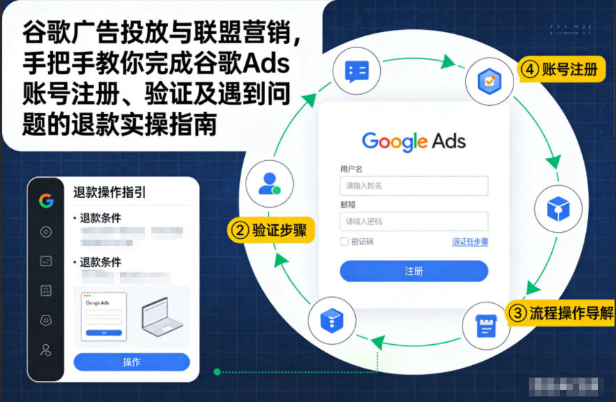 谷歌广告投放与联盟营销，手把手教你完成谷歌Ads账号注册、验证及遇到问题的退款实操指南-HEIXMI（中国站）