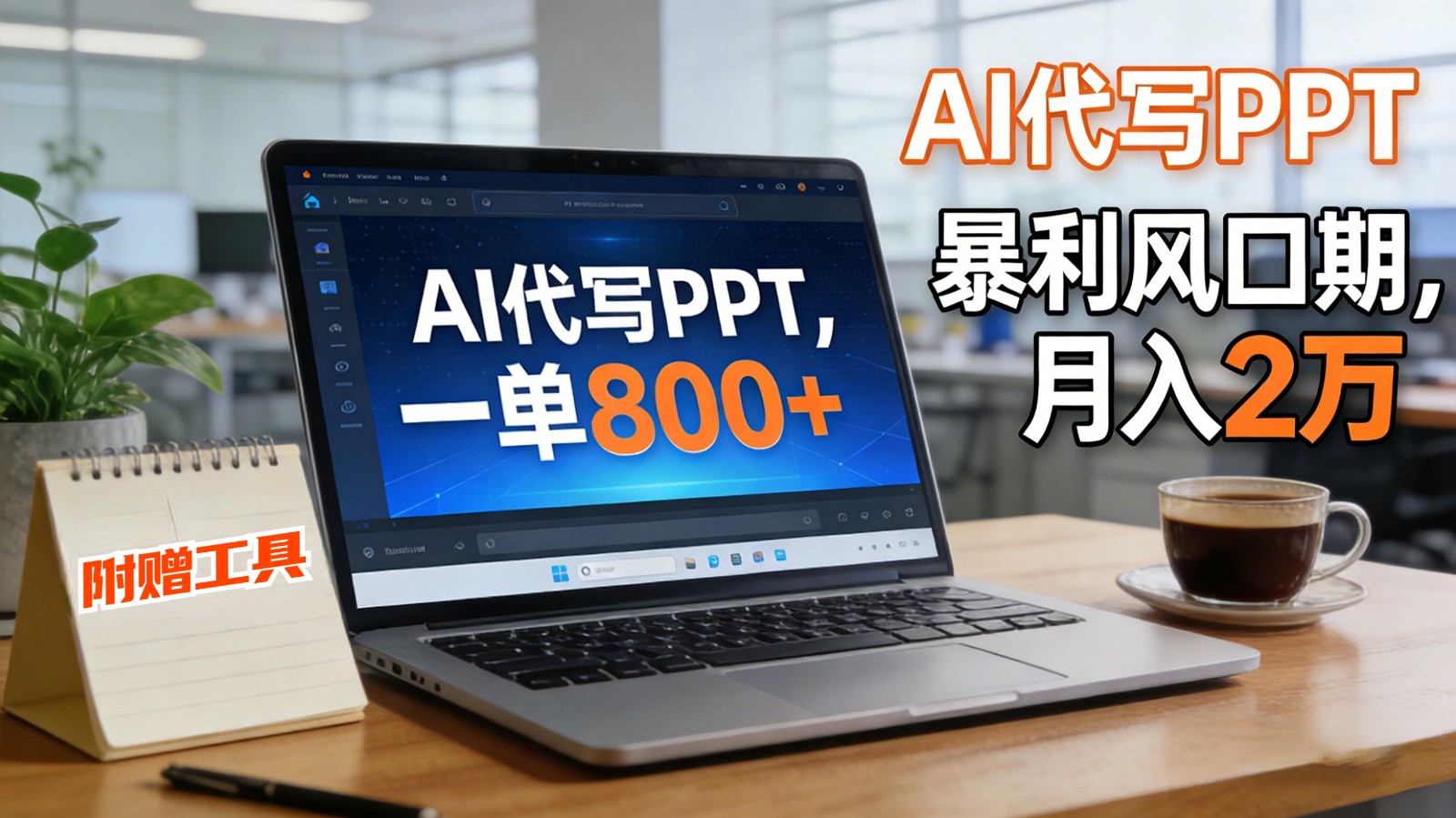 AI 代写做 PPT！一单狂赚 800+，风口期月入 2 万(工具 + 提示词直接送)-HEIXMI（中国站）