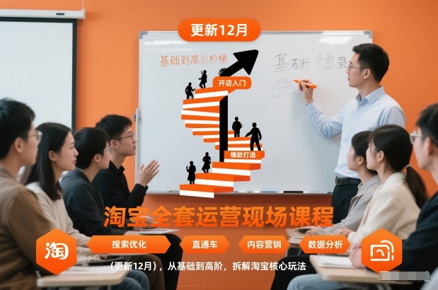 淘宝全套运营现场课程(更新12月)，从基础到高阶，拆解淘宝核心玩法-HEIXMI（中国站）