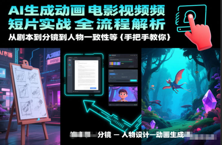 AI生成动画电影视频短片实战全流程解析，从剧本到分镜到人物一致性等手把手教你-HEIXMI（中国站）