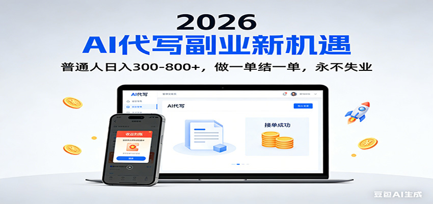 2026 副业首选！AI 代写日入 300-800，普通人0门槛，做一单结一单！-HEIXMI（中国站）