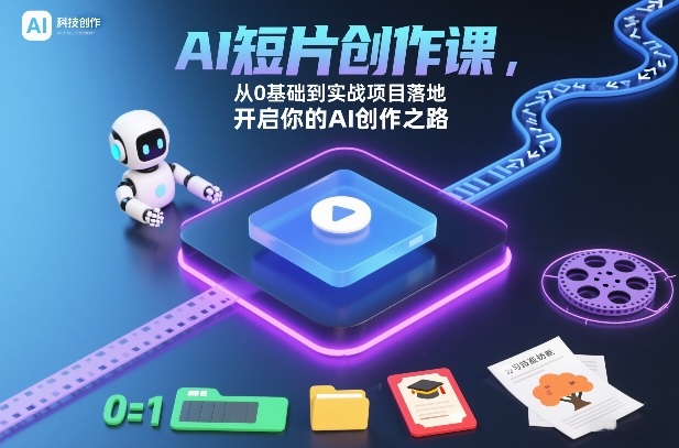 AI短片创作课，从0基础到实战项目落地，开启你的AI创作之路-HEIXMI（中国站）