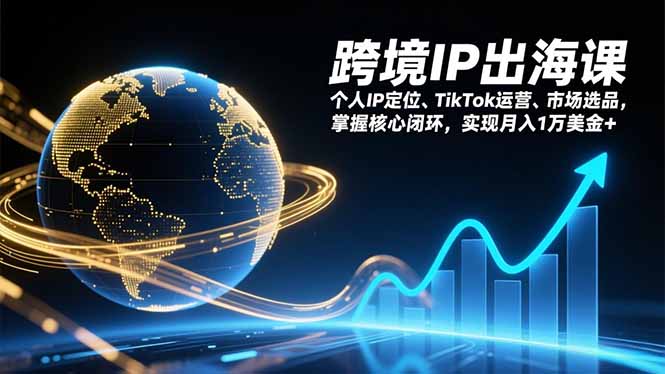 跨境IP出海课，个人IP定位、TikTok运营、市场选品，掌握核心闭环，实现月入1万美金+-HEIXMI（中国站）