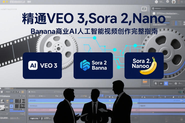精通VEO 3，Sora 2，Nano Banana商业AI人工智能视频创作完整指南-HEIXMI（中国站）