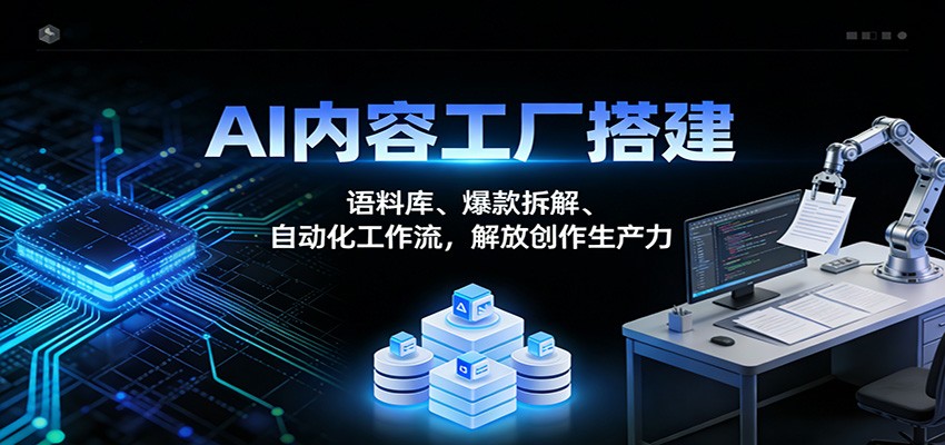 AI内容工厂搭建：语料库、爆款拆解、自动化工作流，解放创作生产力-HEIXMI（中国站）