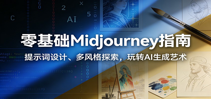 零基础Midjourney指南：提示词设计、多风格探索，玩转AI生成艺术-HEIXMI（中国站）