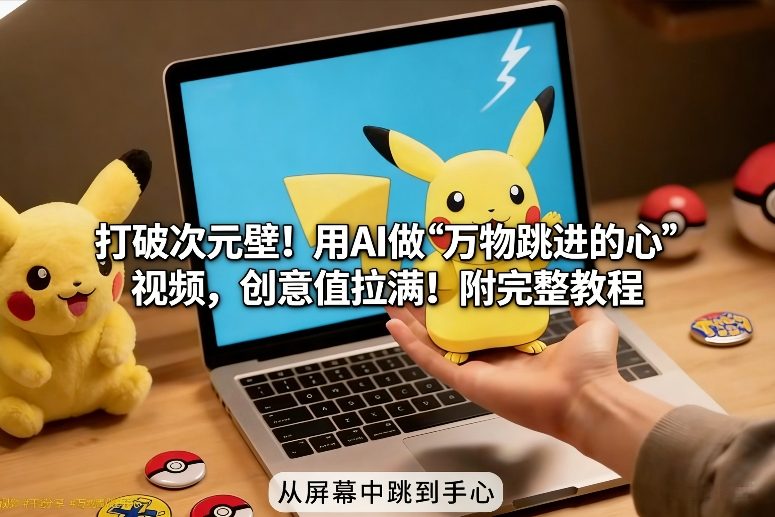打破次元壁！用AI做【万物跳进手心】视频，创意值拉满！附完整教程-HEIXMI（中国站）