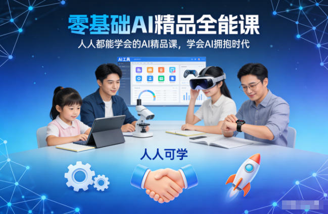 零基础AI精品全能课，人人都能学会的AI精品课，学会AI拥抱时代-HEIXMI（中国站）
