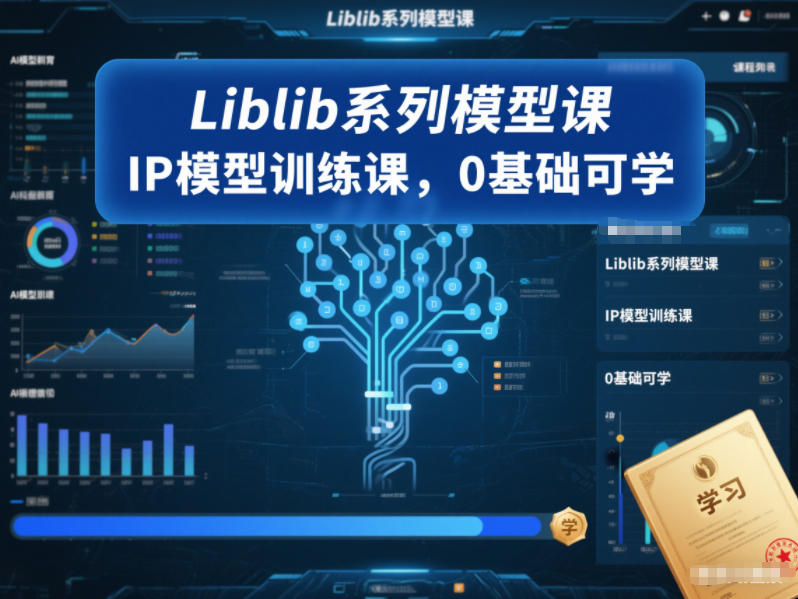 Liblib系列模型课，IP模型训练课，0基础可学-HEIXMI（中国站）