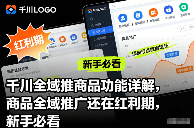 千川全域推商品功能详解，商品全域推广还在红利期，新手必看-HEIXMI（中国站）