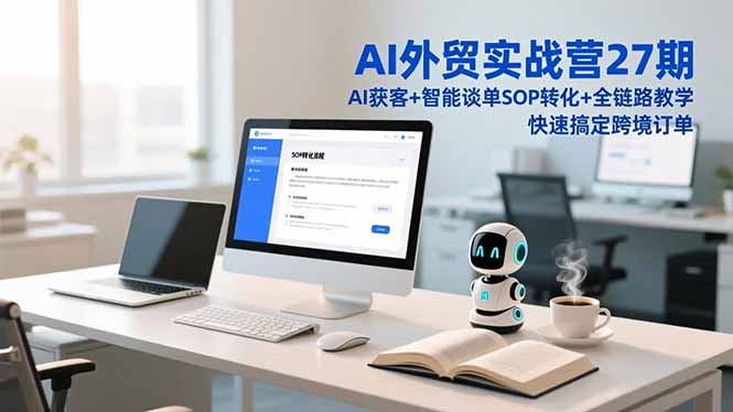 AI外贸实战营27期，AI获客+智能谈单+SOP转化+全链路教学，快速搞定跨境订单-HEIXMI（中国站）