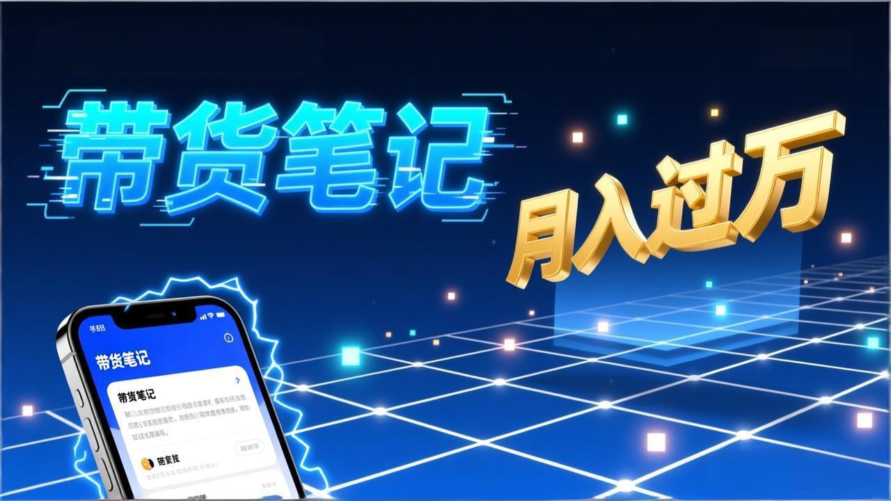 小红书爆款笔记带货实战：拆解封面标题正文全要素，手把手教你单篇笔记带货月入过万-HEIXMI（中国站）