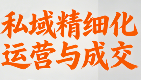 楚老师·私域精细化运营与成交-HEIXMI（中国站）