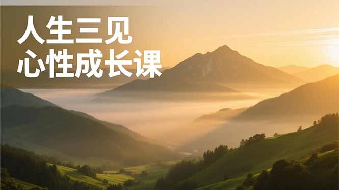 人生三见心性成长课，见天地众生自己，搞透人性安顿身心，活出清晰自我，内在富足无价-HEIXMI（中国站）