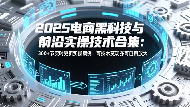 2025电商黑科技与前沿实操技术合集：300+节实时更新实操案例，可技术变现亦可自用放大-HEIXMI（中国站）