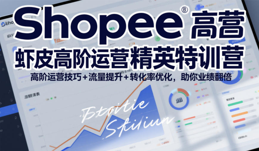 Shopee虾皮高阶运营精英特训营，高阶运营技巧+流量提升+转化率优化，助你业绩翻倍-HEIXMI（中国站）