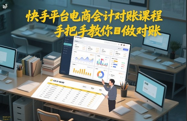 快手平台电商会计对账课程，手把手教你做对账-HEIXMI（中国站）