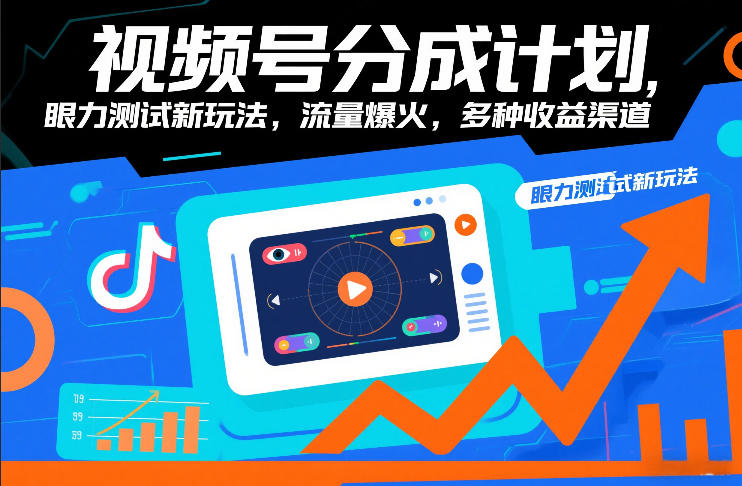 视频号分成计划，眼力测试新玩法，流量爆火，多种收益渠道-HEIXMI（中国站）
