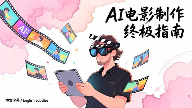 AI电影制作终极指南：从创意到成片，系统掌握智能影视全流程实战课(中英字幕-HEIXMI（中国站）