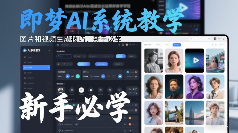 即梦AI系统教学，图片和视频生成技巧，新手必学-HEIXMI（中国站）