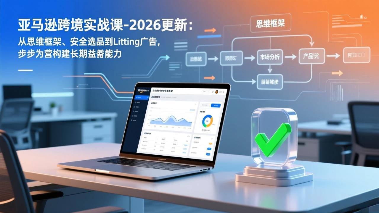 亚马逊跨境实战课-2026更新：从思维框架、安全选品到Listing广告，步步为营构建长期盈利能力-HEIXMI（中国站）