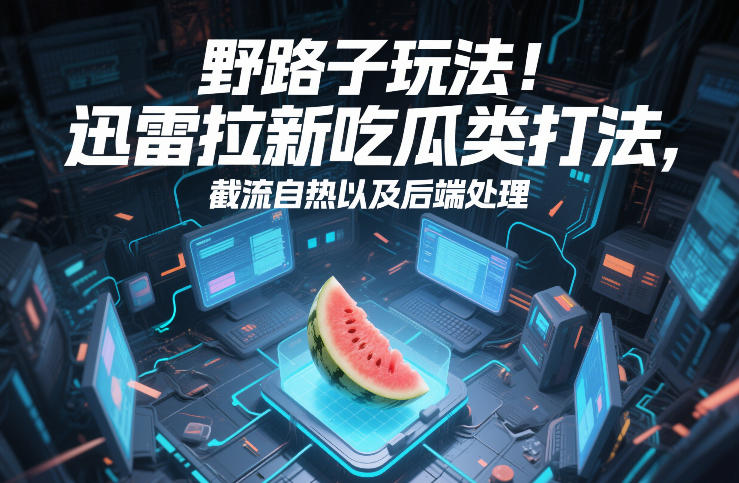 野路子玩法！迅雷拉新吃瓜类打法，截流自热以及后端处理-HEIXMI（中国站）