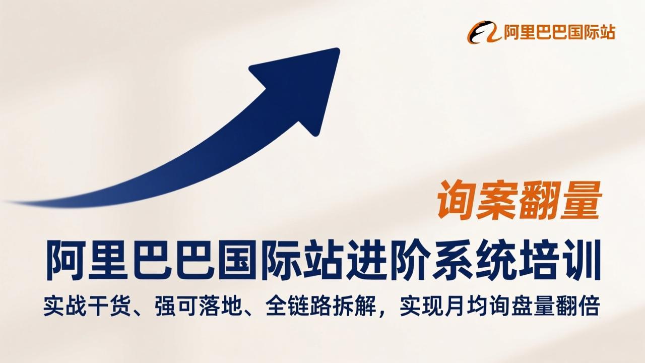 阿里巴巴国际站进阶系统培训，实战干货、强可落地、全链路拆解，实现月均询盘量翻倍-HEIXMI（中国站）