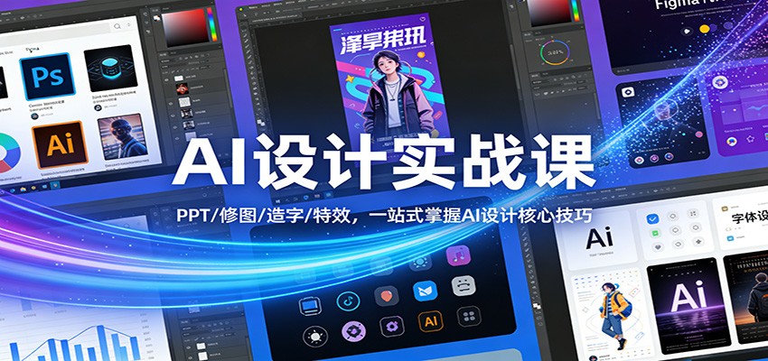 AI设计实战课：PPT/修图/造字/特效，一站式掌握AI设计核心技巧-HEIXMI（中国站）