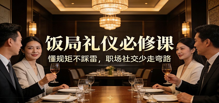 公众号收费文章：《饭局礼仪必修课：懂规矩不踩雷，职场社交少走弯路》-HEIXMI（中国站）