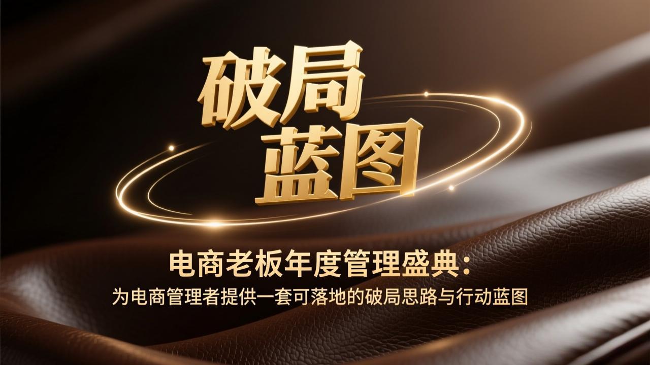 电商老板年度管理盛典：为电商管理者提供一套可落地的破局思路与行动蓝图-HEIXMI（中国站）