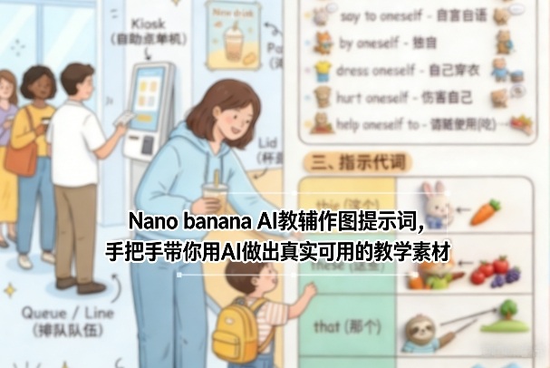 Nano banana AI教辅作图提示词，手把手带你用AI做出真实可用的教学素材-HEIXMI（中国站）