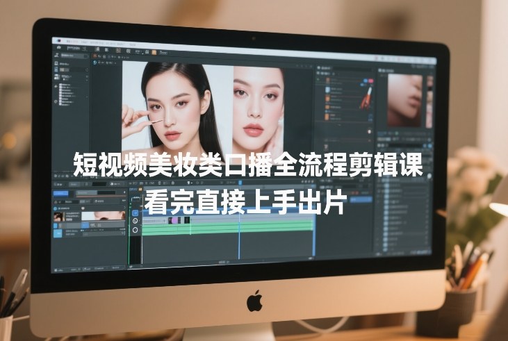 短视频美妆类口播全流程剪辑课，看完直接上手出片-HEIXMI（中国站）