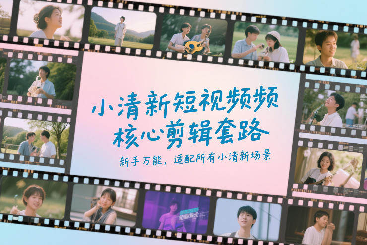 小清新短视频核心剪辑套路，新手万能，适配所有小清新场景-HEIXMI（中国站）